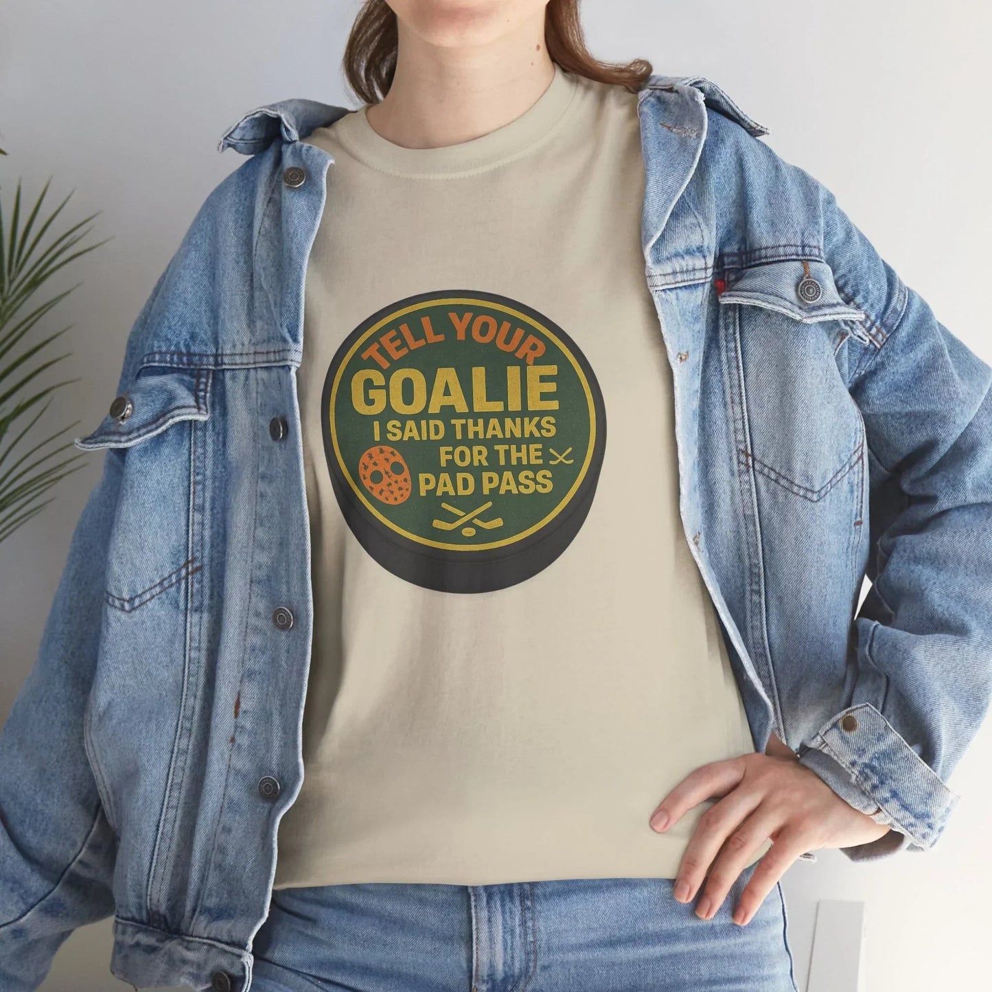 Hockey Humor - Tell Your Goalie I Said Thanks For The Pad Pass