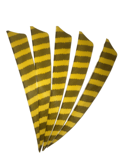 Badass Archery Barred Right Wing Feathers - 36 Pack