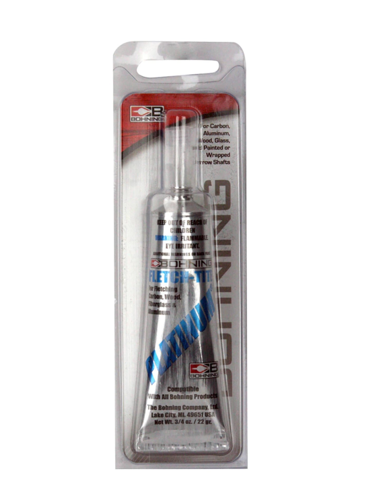 Bohning Archery Fletch-Tite Platinum Glue - 3/4 oz Tube
